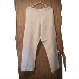 Bryn Walker Cream Linen Pants